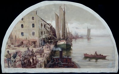 The First Grain Elevator in Chicago, 1838, 1900 by Lawrence Carmichael Earle